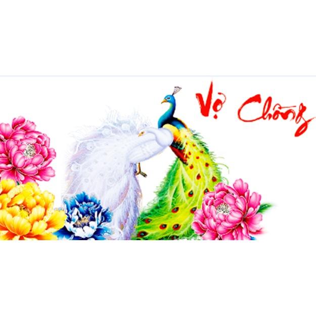 Tranh đính đá Vợ chồng 93×51 LV109