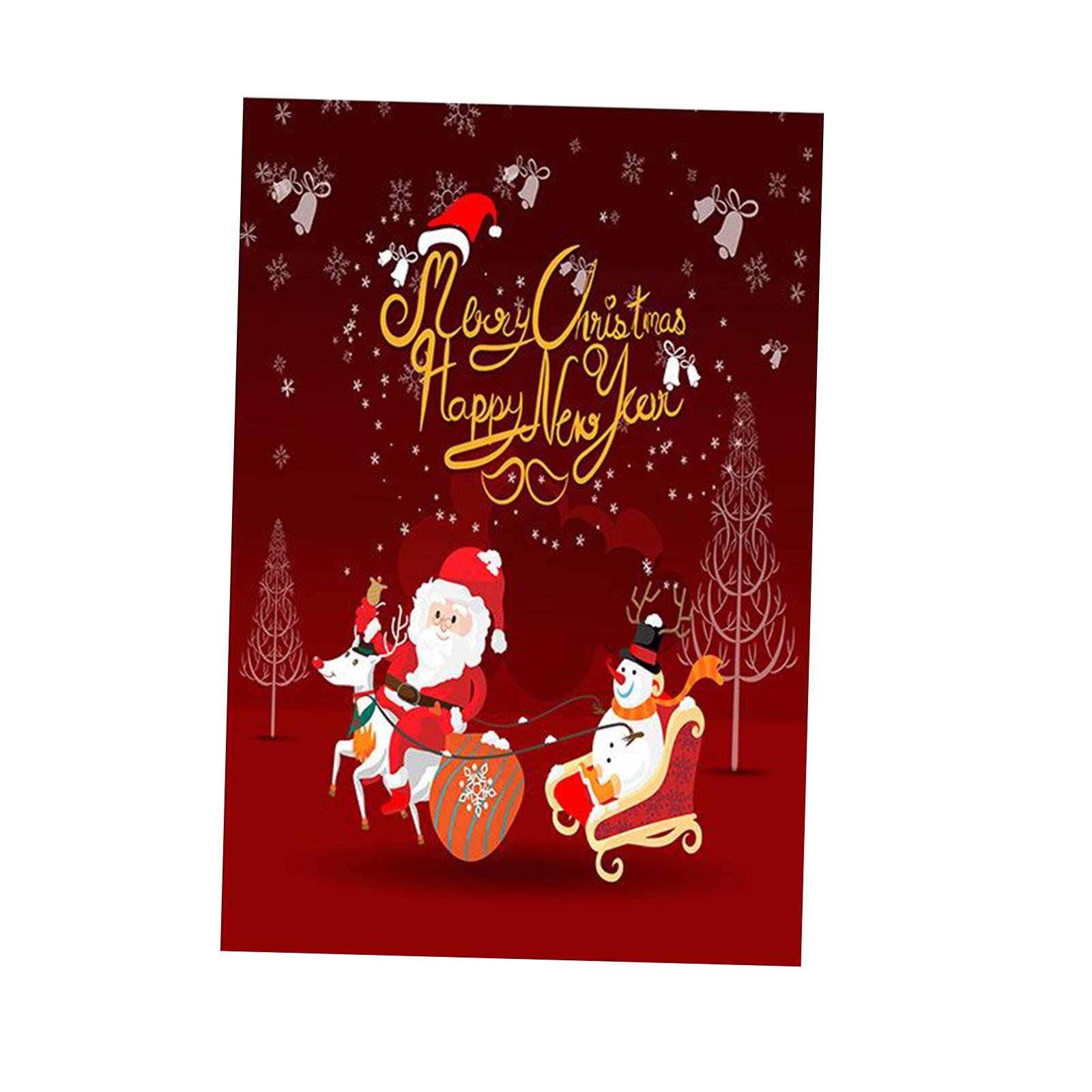 Outside Garden Yard Lawn Banner Flag Christmas Santa Flag