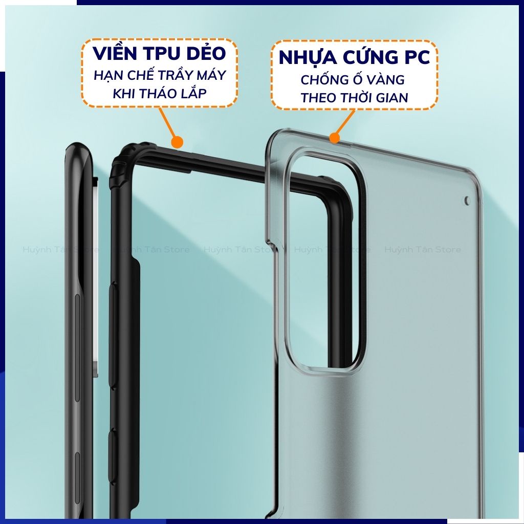Ốp lưng samsung s20 fe chống sốc bảo vệ camera chống vân tay nhám viền màu ver 2 phụ kiện huỳnh tân store