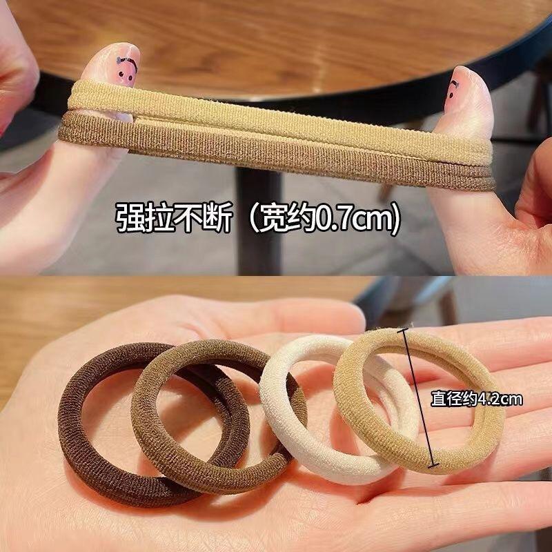 Hộp 20 Dây Buộc cao su mini đơn giản nhiều màu sắc Tóc Co Giãn