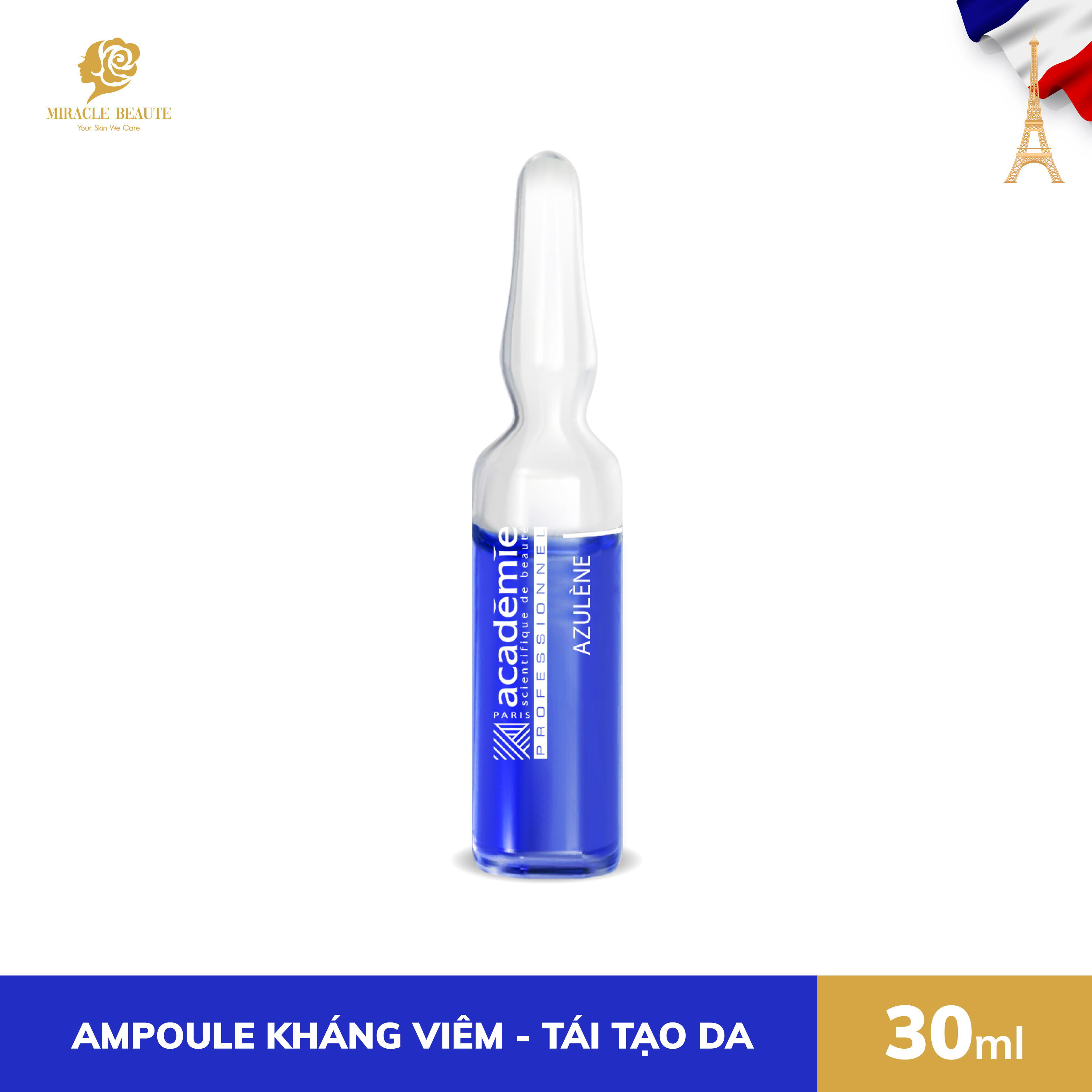 Tinh chất kháng viêm và chống kích ứng cho da tổn thương nhạy cảm - TRAITEMENTS SPECIFIQUES AZULENE - Academie Scientifique de Beaute