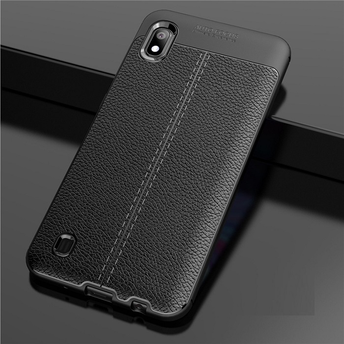 Ốp lưng cho SamSung Galaxy A10 silicon giả da, chống sốc chính hãng Auto Focus