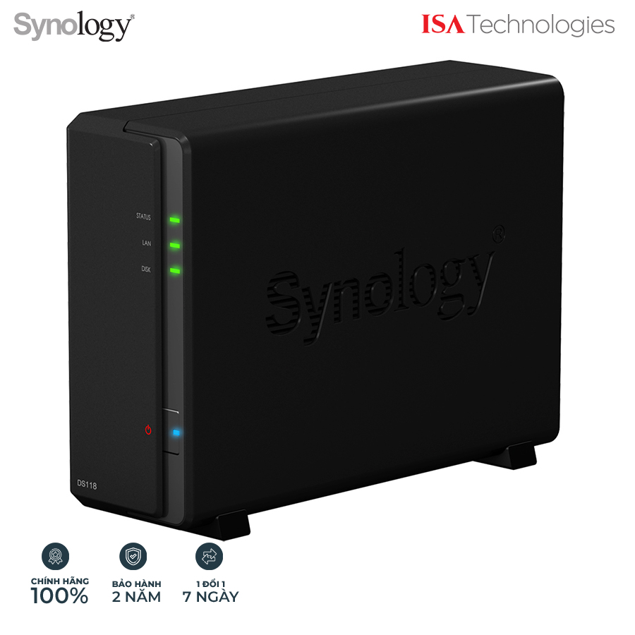 Thiết Bị Lưu Trữ Mạng Nas Synology DS 118 Hàng Chính Hãng