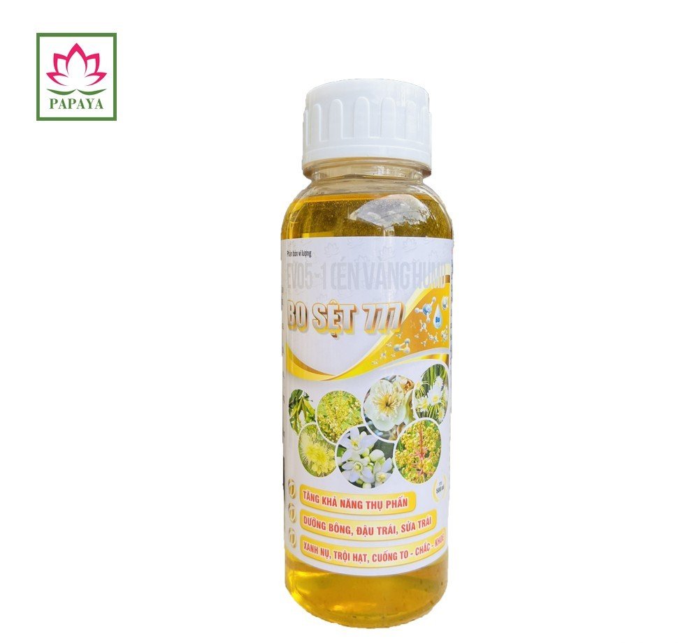 Phân bón vi lượng Papaya Bo Sệt 777 500ml Tăng khả năng thụ phấn - Đậu trái - Chắc cuống
