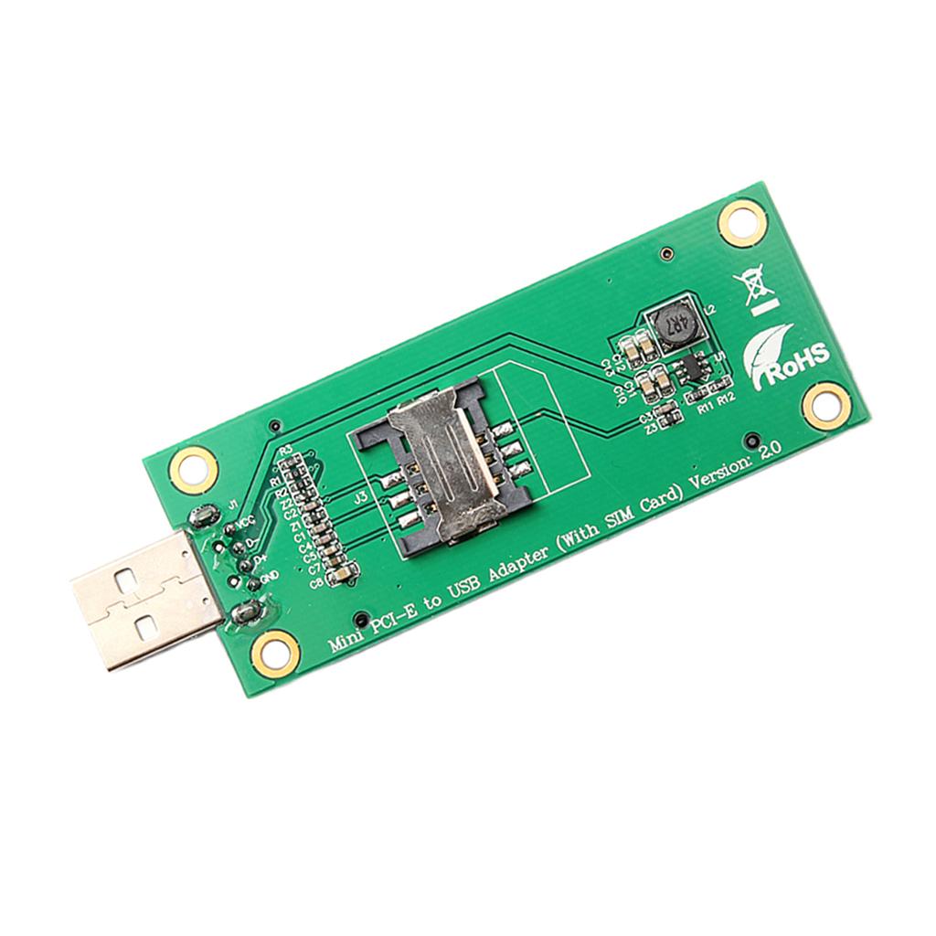 Thẻ Nhớ Mini PCIe WWAN Sang USB Với Khe Cắm SIM Cho Bộ Kiểm Tra Mô-đun 3G / 4G