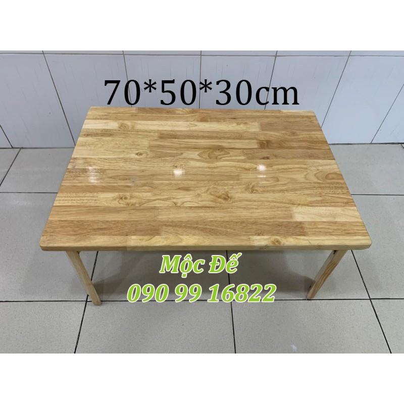 Bàn Làm Việc Ngồi Bệt 70x50cm Gỗ Cao Su Chống Thấm Nước - MỘC ĐẾ