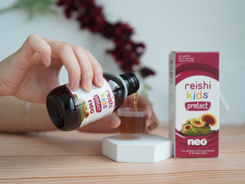 Siro NEO REISHI KIDS PROTECT  - Hỗ Trợ Nâng Cao Sức Đề Kháng Cho Trẻ Suy Giãm Miễn Dịch, hay Ốm