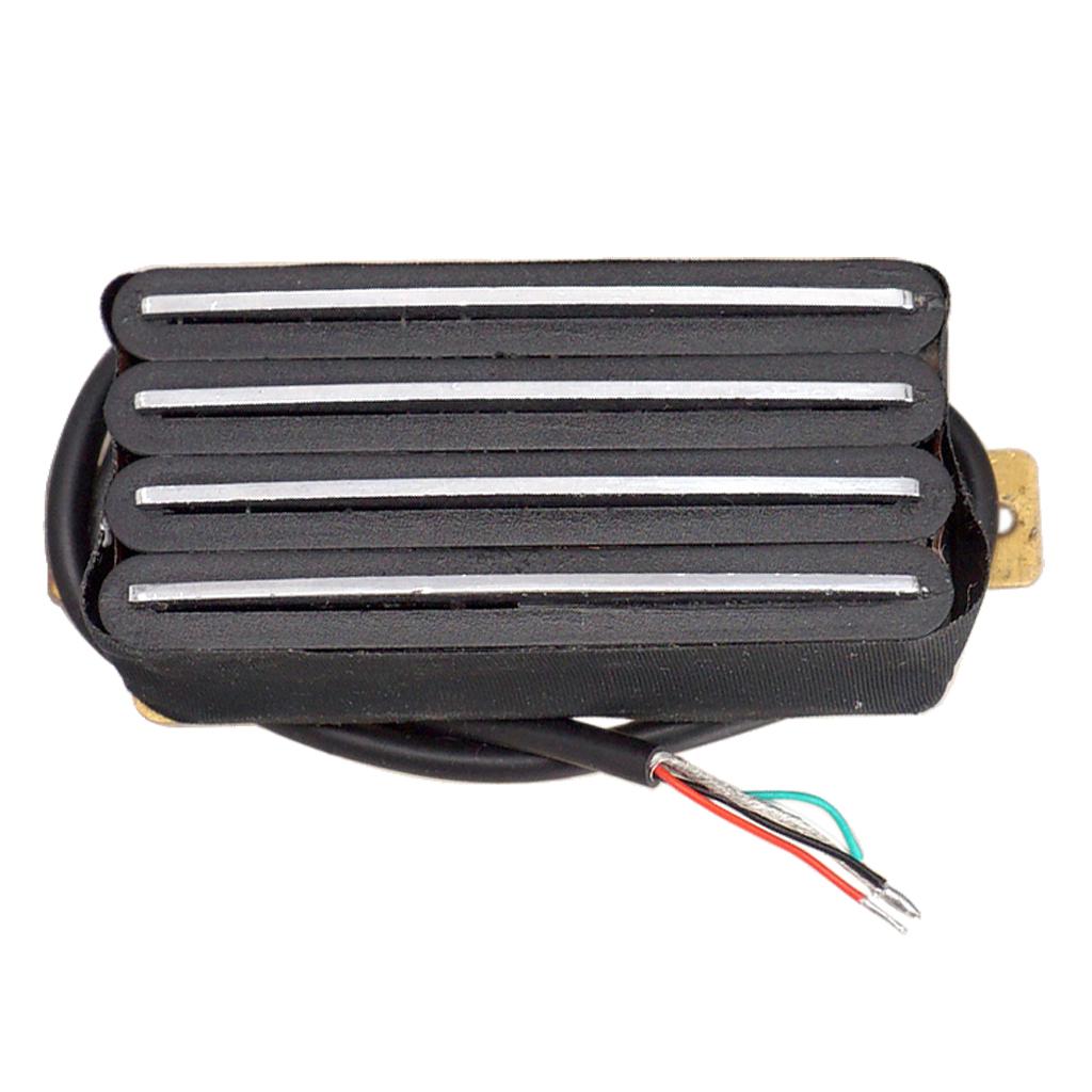 Baoblade Đen Đôi Dual Nóng Đường Sắt Humbucker W/4 Dây cho Đàn Guitar Điện