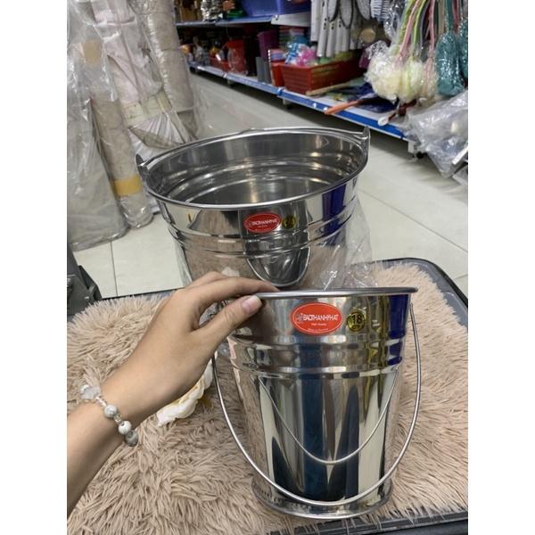 xô đá inox lớn