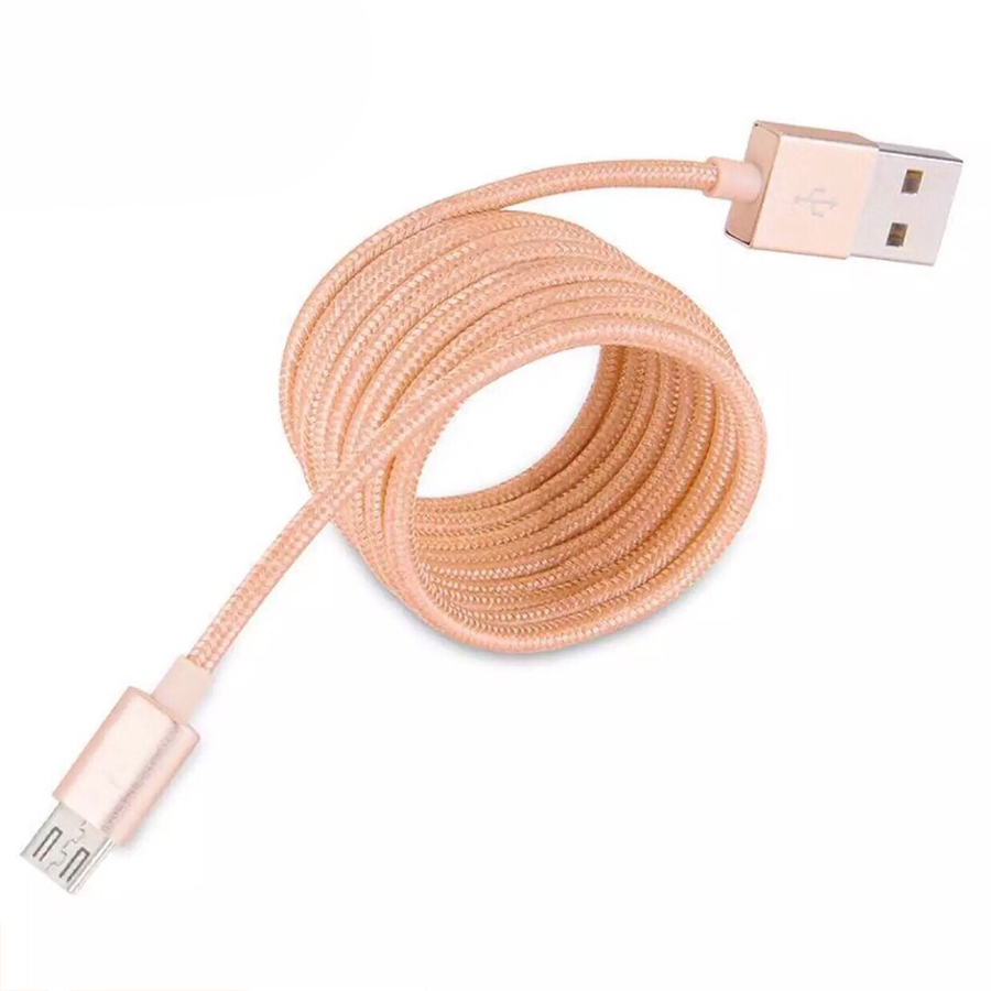 Cáp Sạc Micro USB 2m Bọc Dù (Màu Sắc Ngẫu Nhiên)