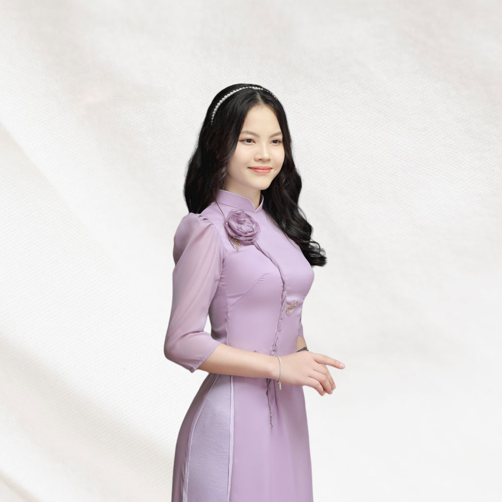 Áo Dài Cách Tân Nữ Thủ Công 4 Tà