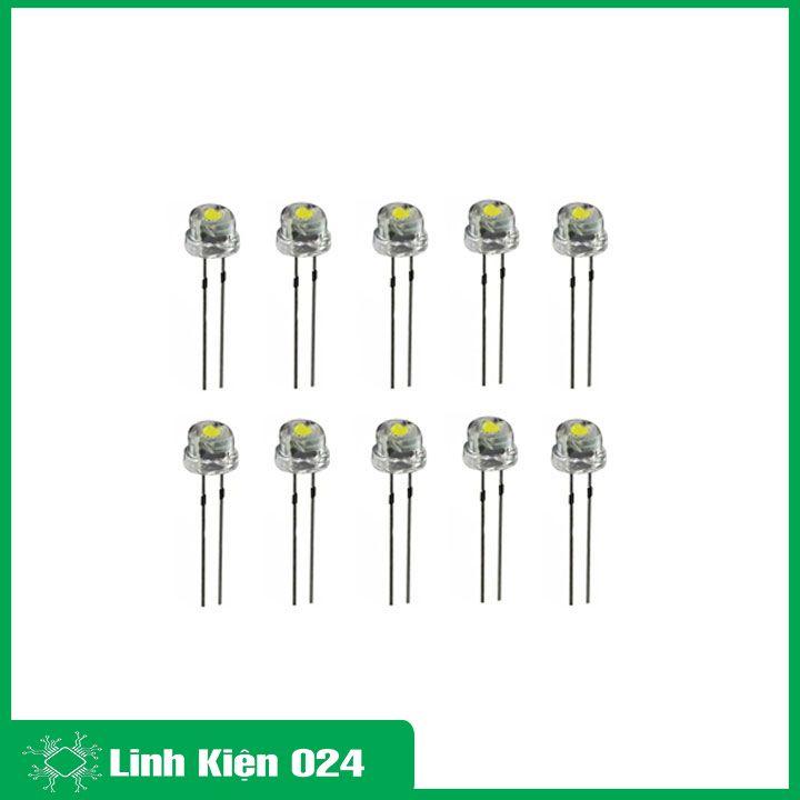 Đèn led lùn siêu sáng đường kính 5mm gói 10 con làm biển quảng cáo trang trí, led cube