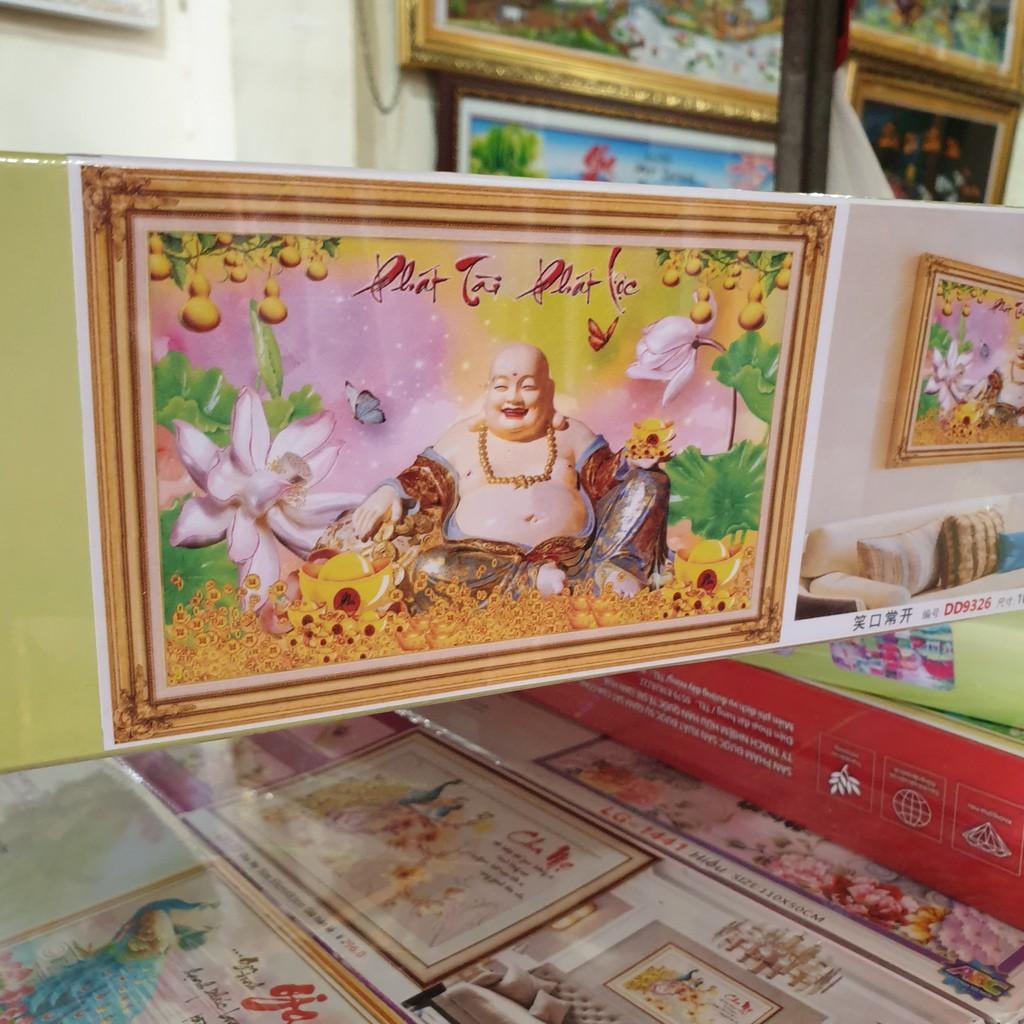 Tranh Đính Đá PHẬT DI LẠC . Kích Thước: 1m x 65cm