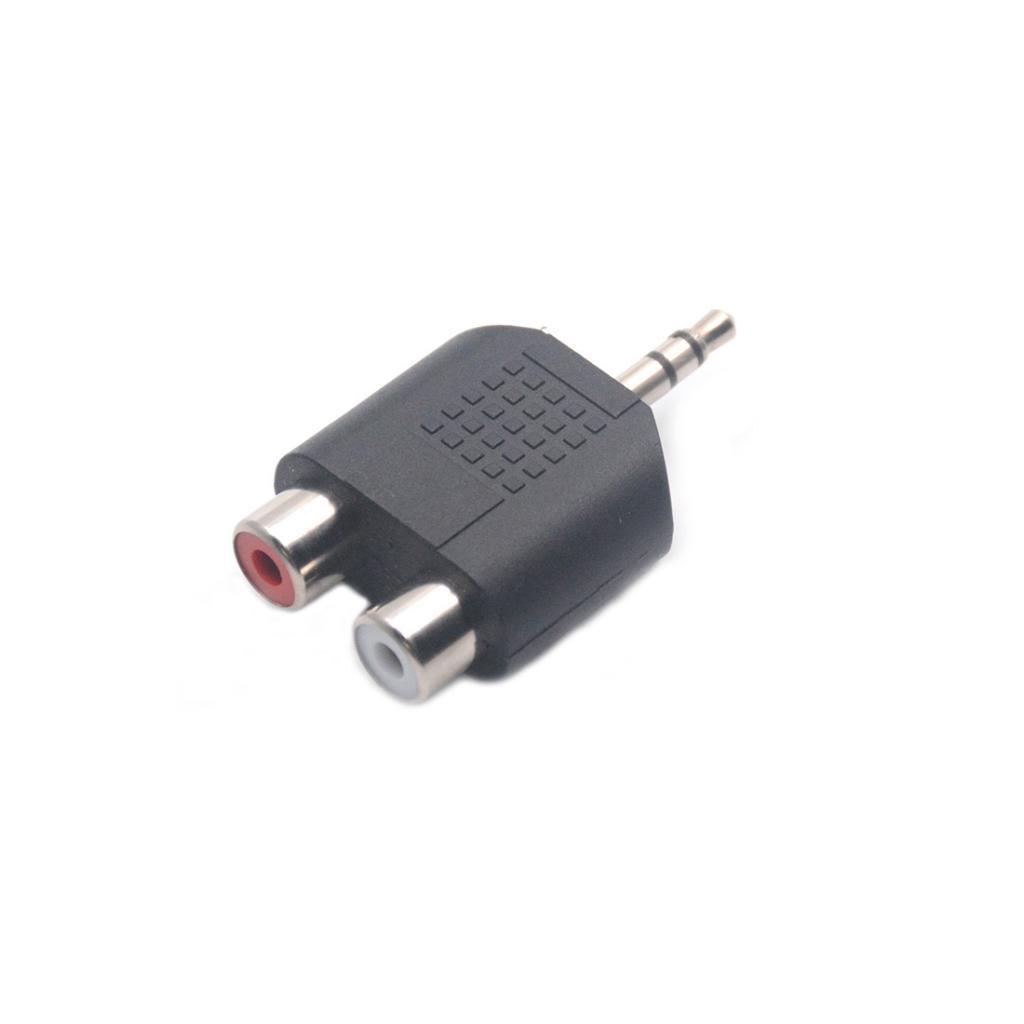 10pc 3.5mm to Dual 2 RCA Female Male Jack Y Splitter Audio Adapter Converter
