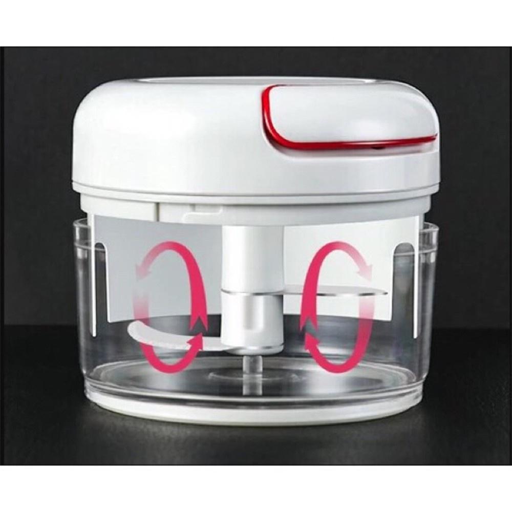 Dụng Cụ Xay MẪU MỚI TRỤ TRÒN - Cối Xay Tỏi Ớt V615 - Rút Dây