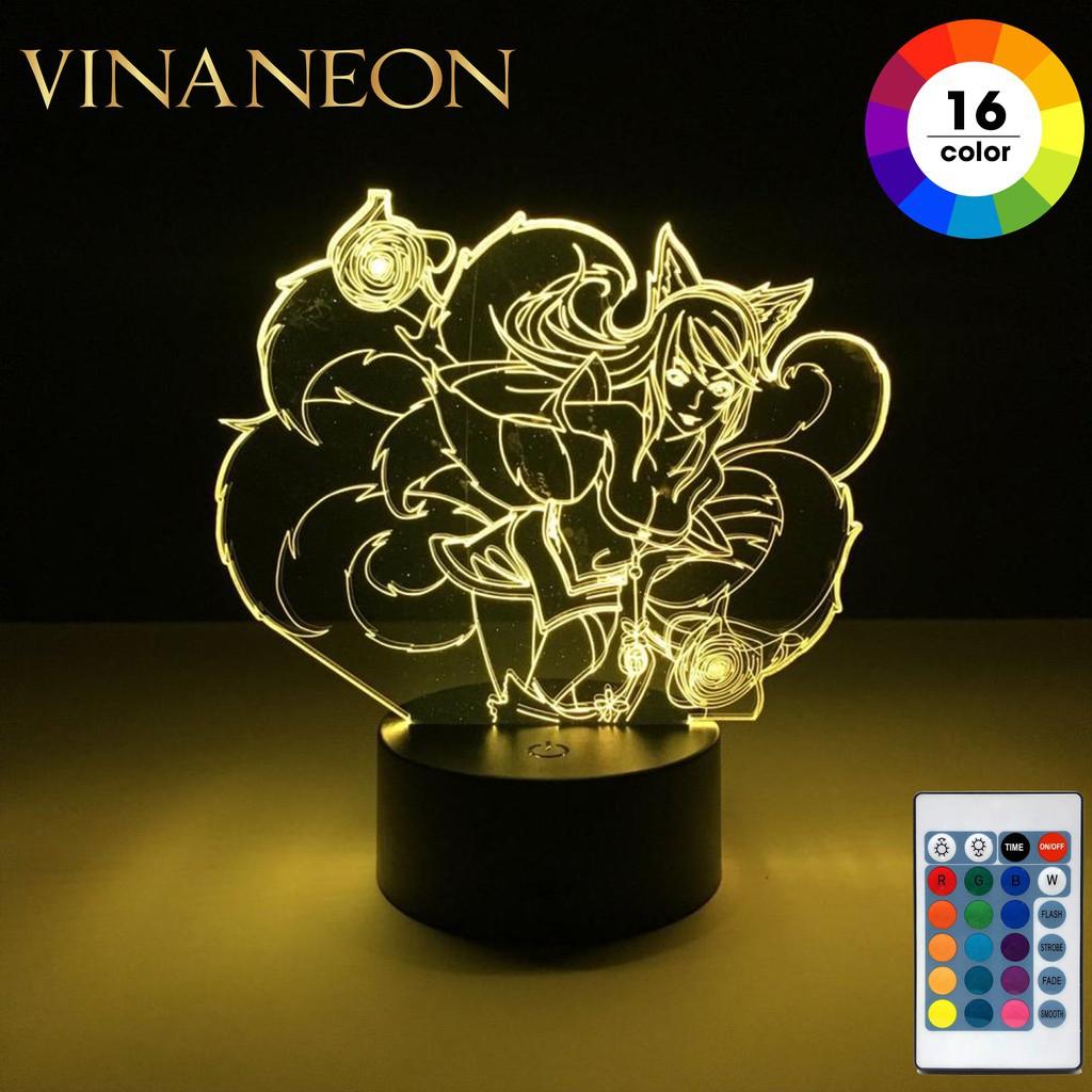 Tấm Mica Đèn Led Trang Trí Bàn Làm Việc, Phòng Ngủ Tướng LMHT Cho Anh Em Đam Mê Thể Thao Điện Tử