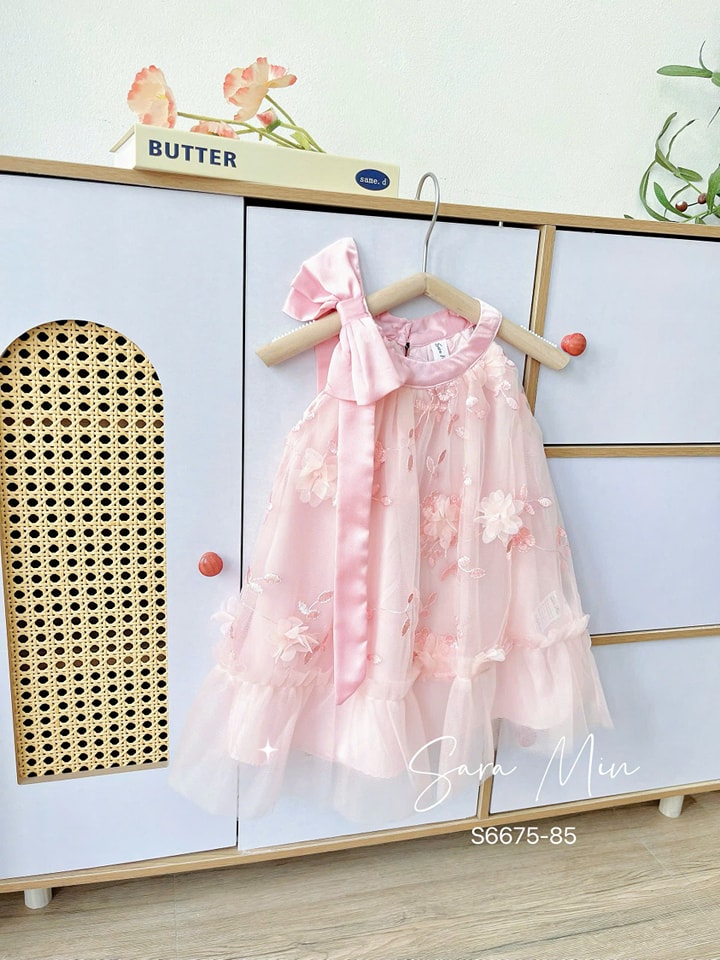 Đầm váy hoa công chúa màu pastel nhẹ nhàng cho bé gái từ 10-40kg hàng thiết kế