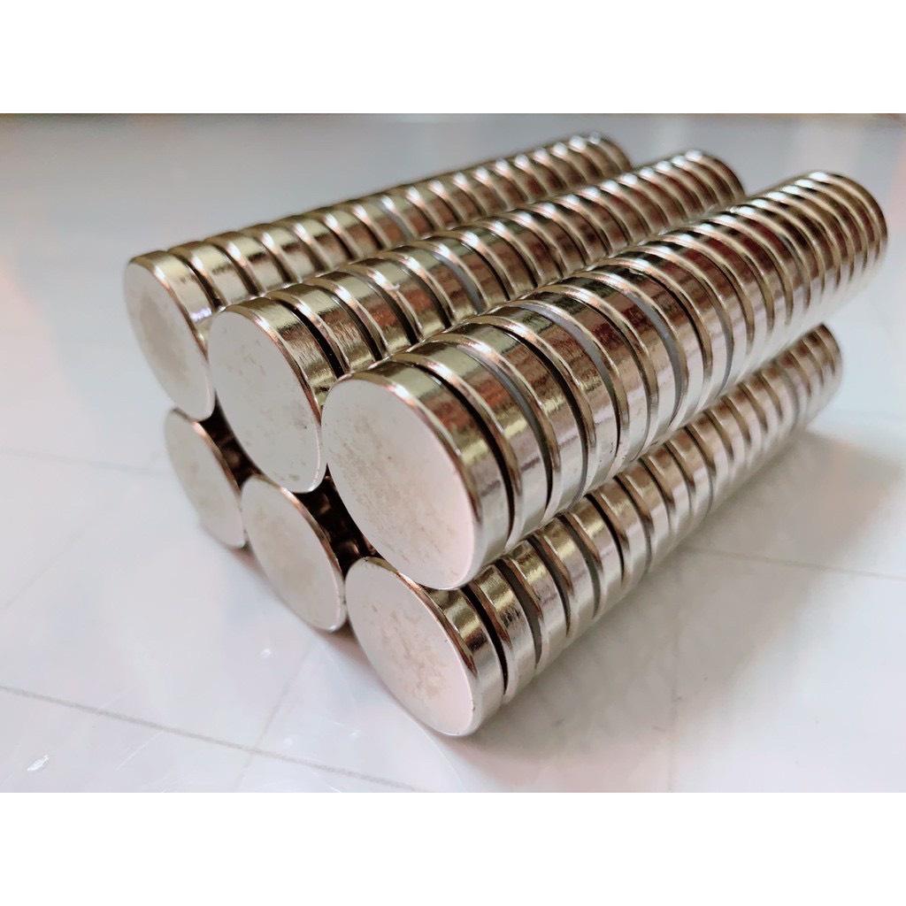 Nam châm viên trắng đất hiếm 25x5mm