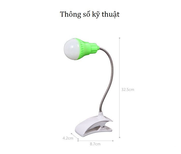 Đèn Led Mini Kẹp Bàn W00757 -