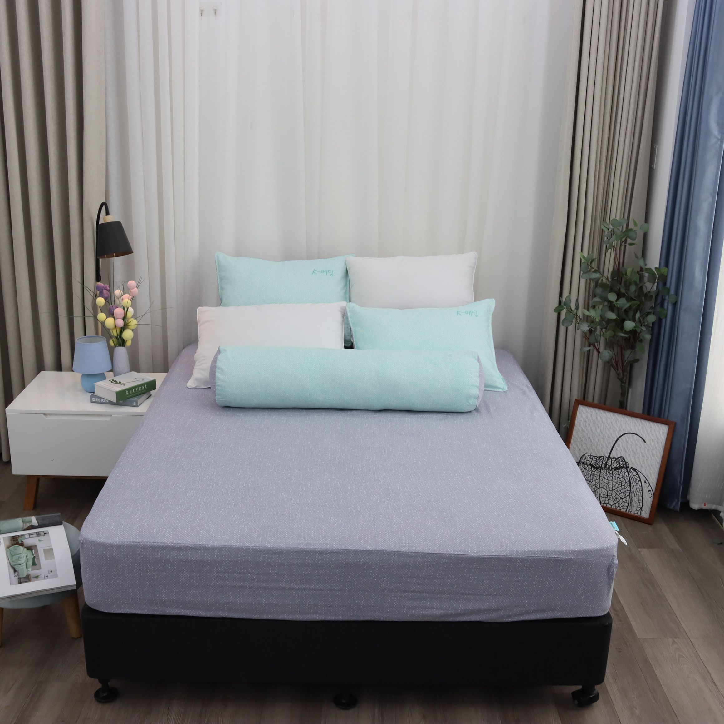 Bộ ga giường K-Bedding KMTP304 chất liệu Microtencel mềm mại, thoáng mát (KHÔNG BAO GỒM CHĂN)