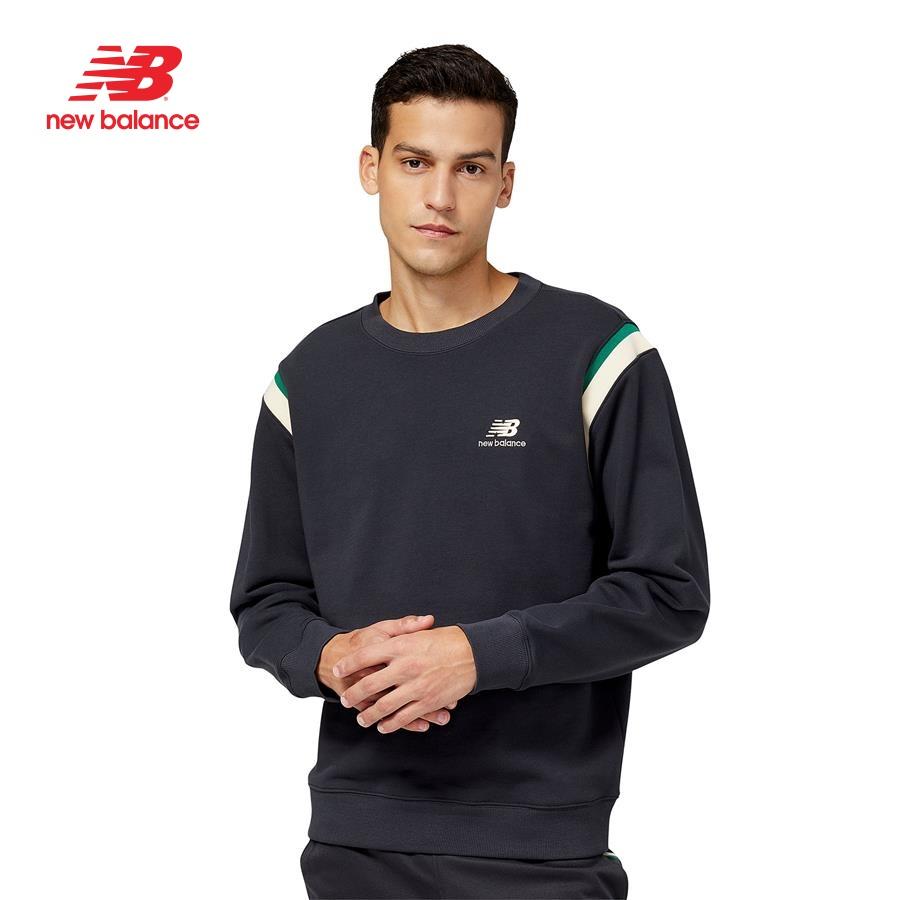 Áo nỉ thời trang nam New Balance APP LIFESTYLE SWEATSHIRT M PHANTOM - AMT23559PHM (form châu á)