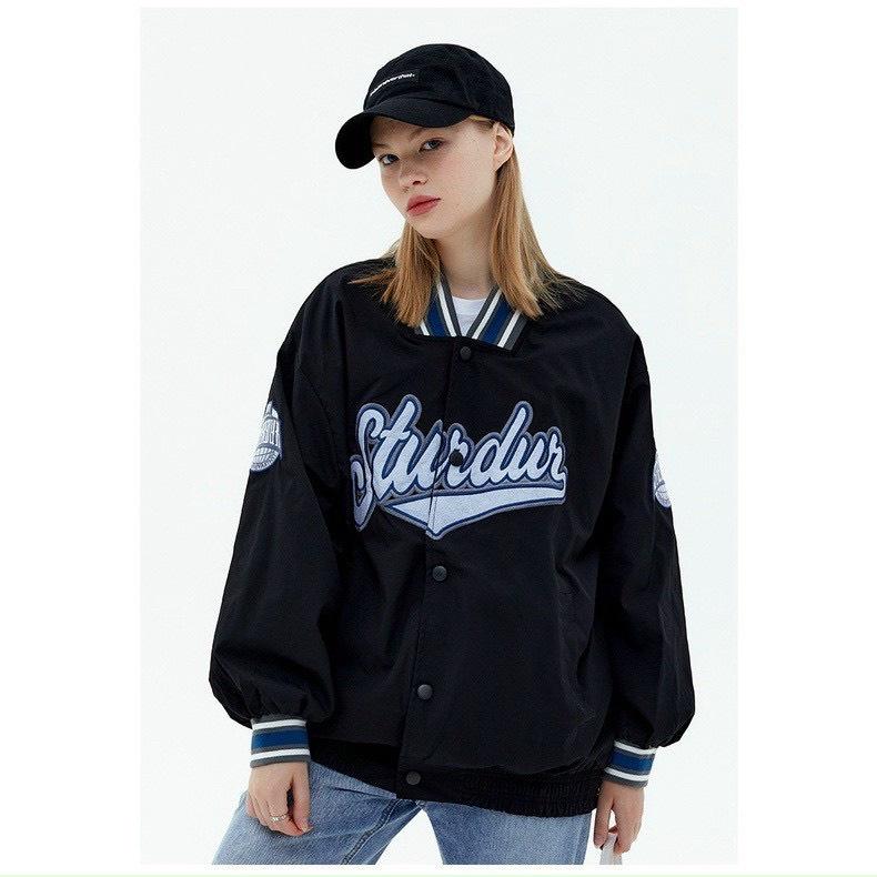 Áo Khoác Bomber Unisex Ulzzang STURDUR Form Rộng Đẹp Nam Nữ