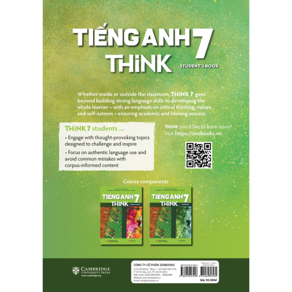 Sách Giáo Khoa Tiếng Anh 7 THiNK