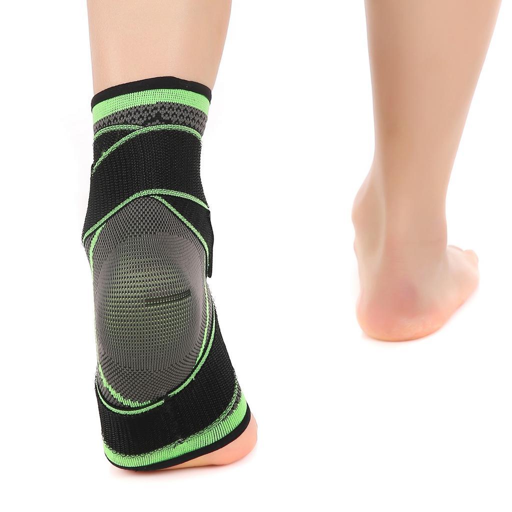 Men Women Compression Sleeve Ankle Support   Black