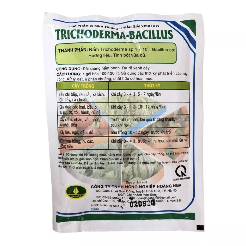 Chế phẩm vi sinh TRIBAC-Phân giải Xenlulo -Trichoderma-bacillus chống nấm có hại, ra rễ xanh