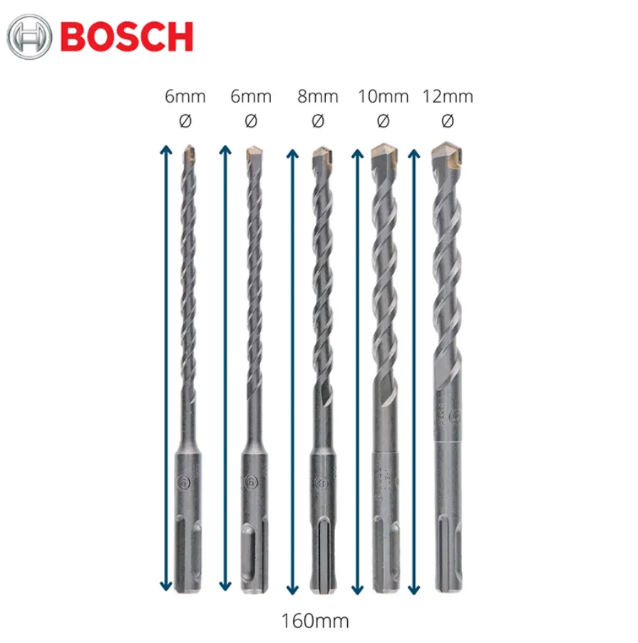 BỘ 5 MŨI KHOAN SDS+ PLUS 1 BOSCH 2608579120 - HÀNG CHÍNH HÃNG