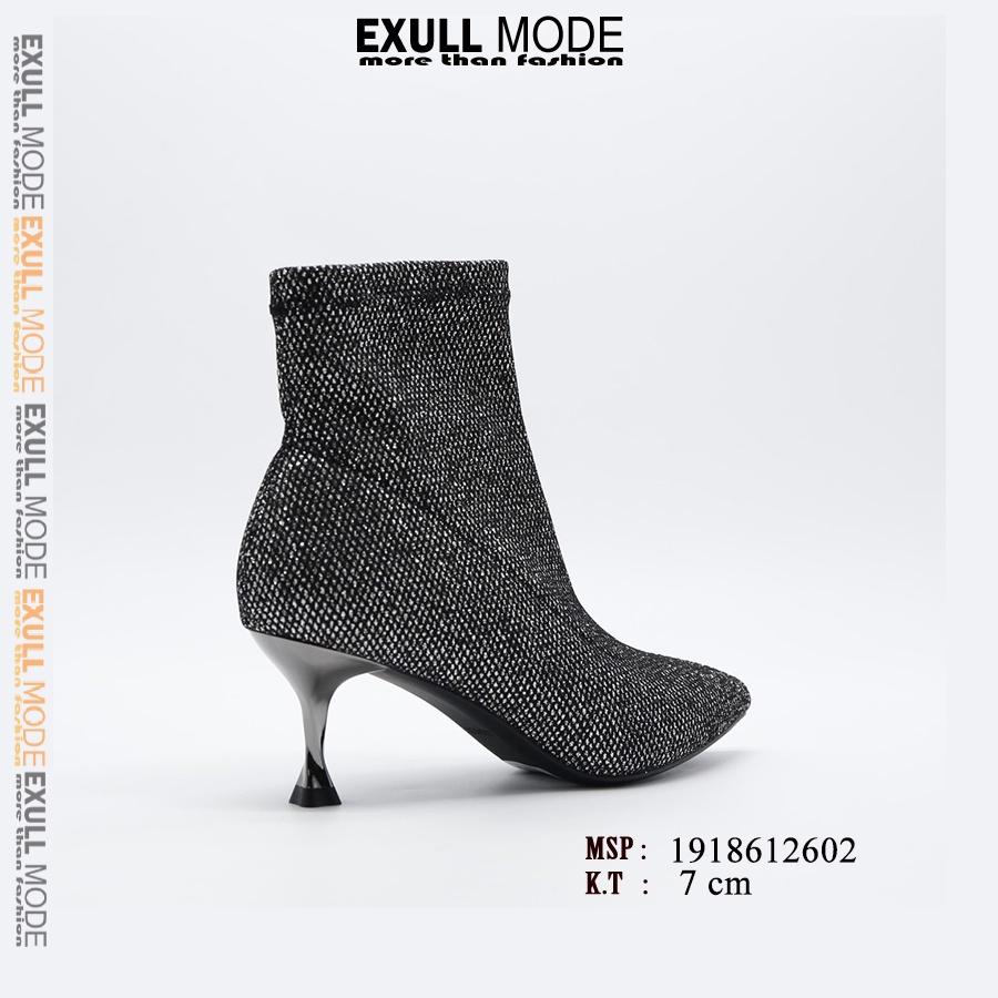 Giày boot nữ tôn dáng chất liệu mềm đi ôm chân gót 7cm Chính hãng Exull Mode 1918612602