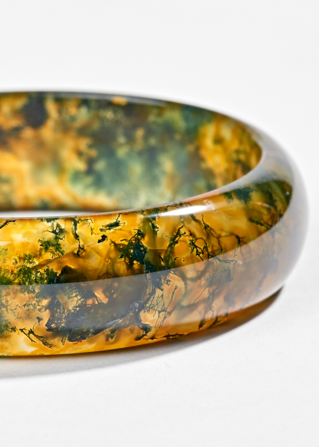 Vòng Băng Ngọc Thuỷ Tảo Huyết Ni 54 Ngọc Quý Gemstones