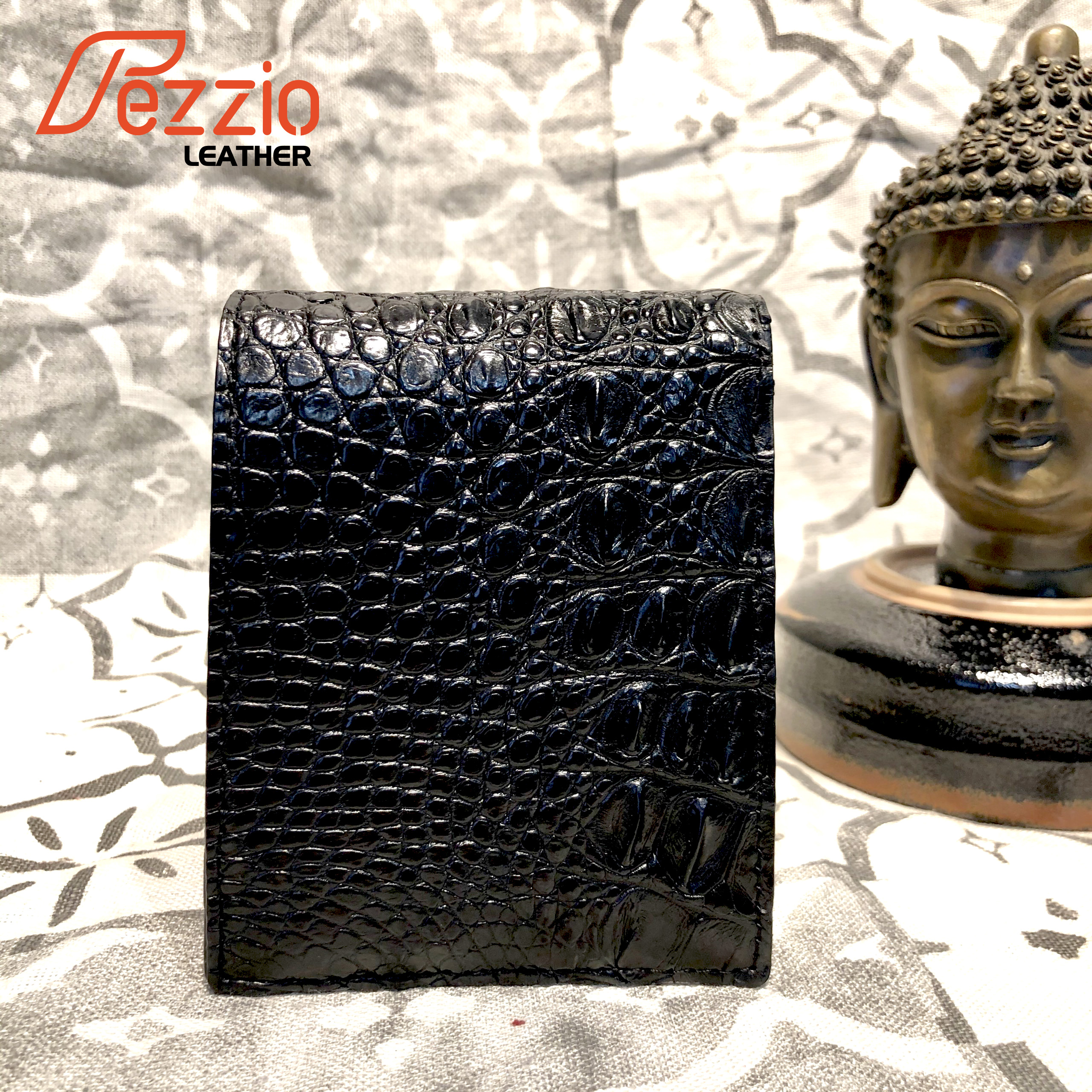 Ví nam da cá sấu 2 mặt thương hiệu Fezzio chính hãng
