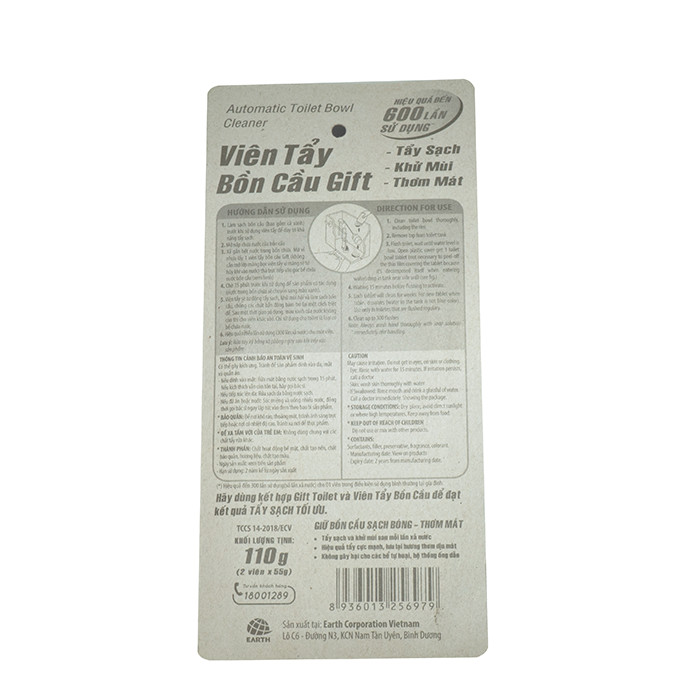Viên tẩy bồn cầu Gift 2 viên