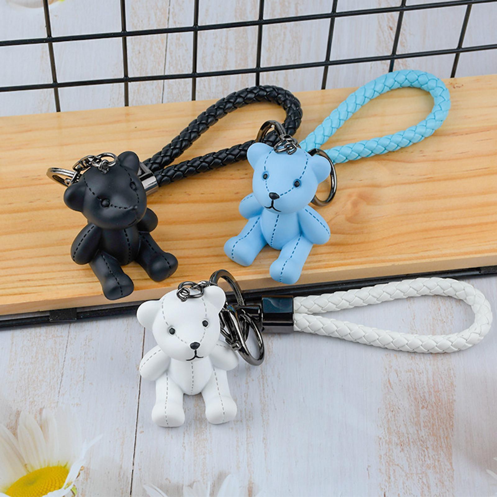 Bear Key Chain Pendant Resin Animal Pendant Creative Gift Car Bag Keychain