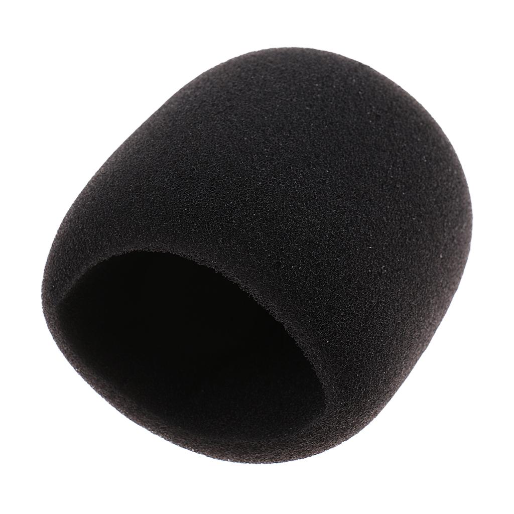 Stage Microphone Windscreen Soft Windshield Foam Sponge Mic Cover Black