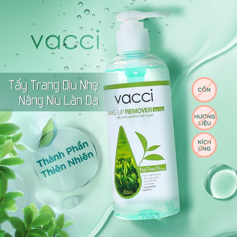 VACCI - NƯỚC TẨY TRANG KHÔNG CỒN - MAKE-UP REMOVER ( NEW 250ml )