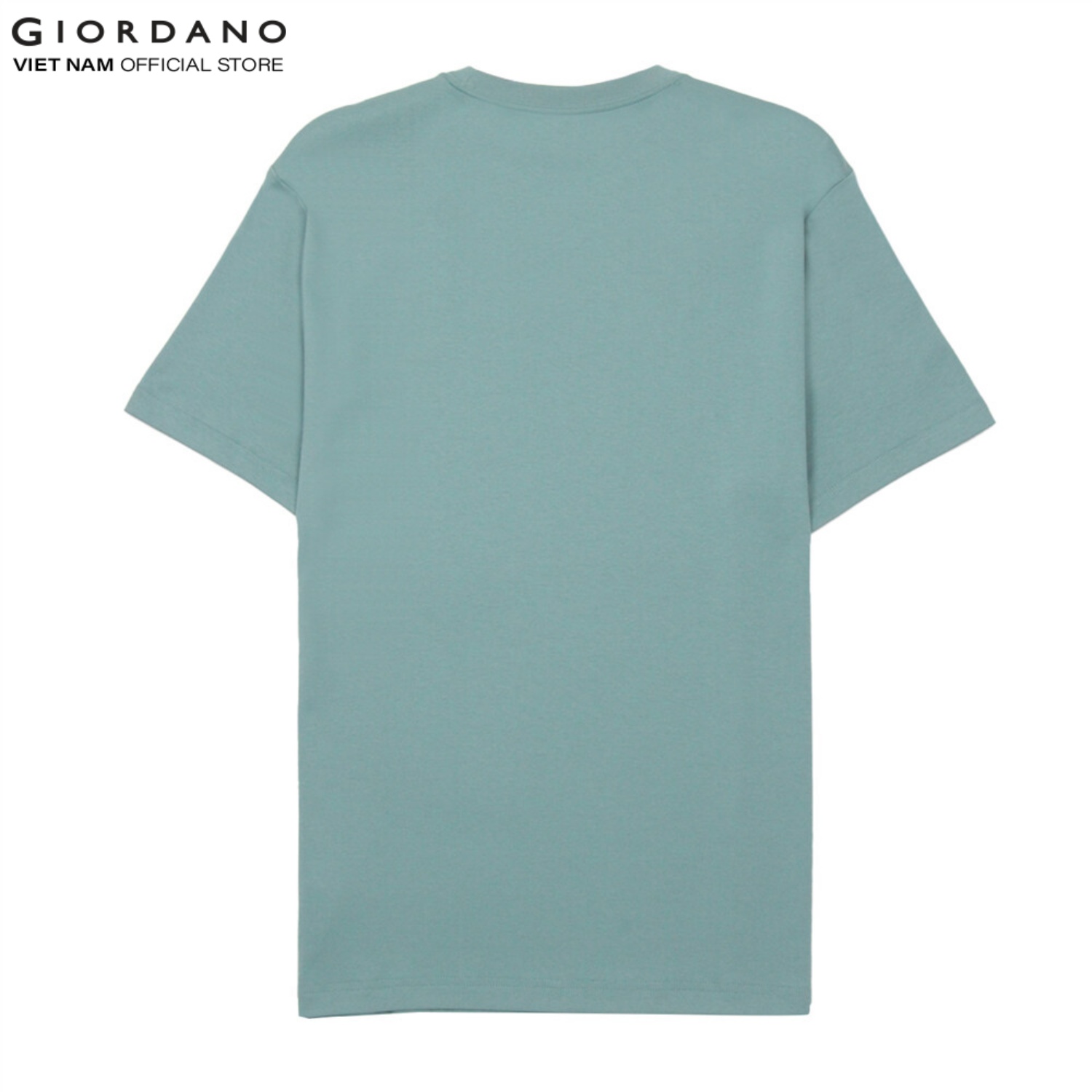 Áo Thun Nam Cổ Tròn Thêu Logo Liquid Touch Tee Giordano 01023246