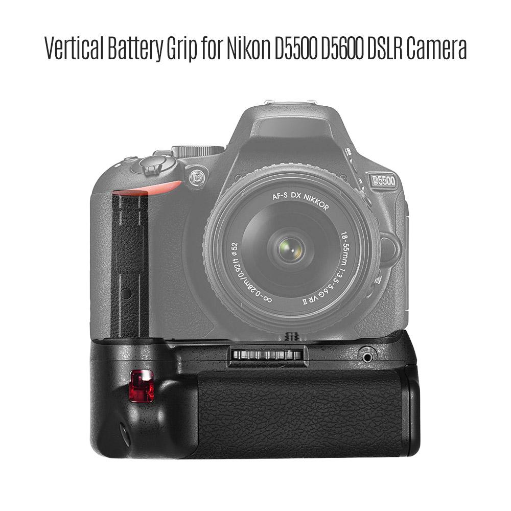 Giá đỡ pin dọc cho máy ảnh DSLR Nikon D5500 D5600 EN-EL 14 Pin được hỗ trợ điều khiển từ xa IR