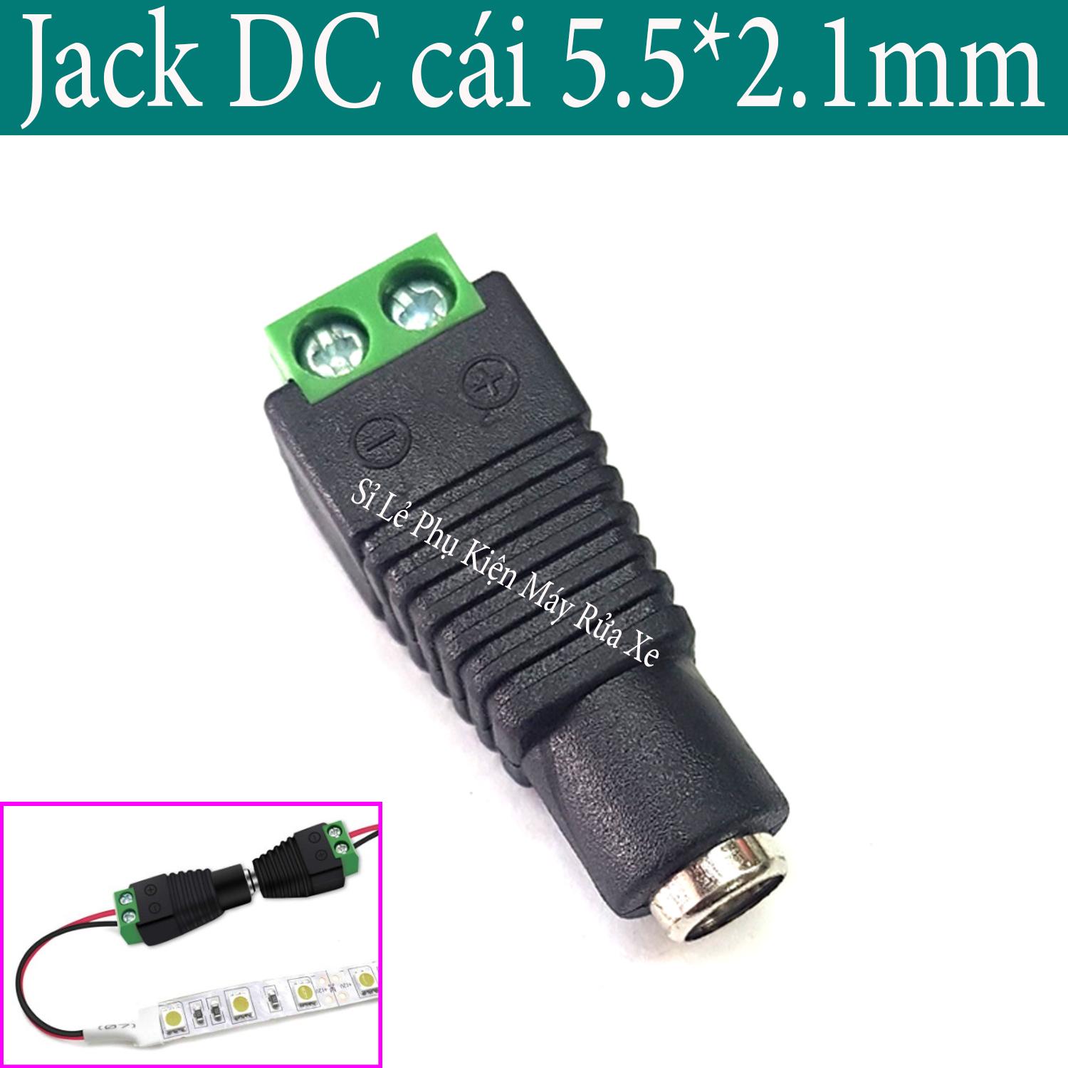 Jack DC cái 5.5*2.1mm - loại bắt vít