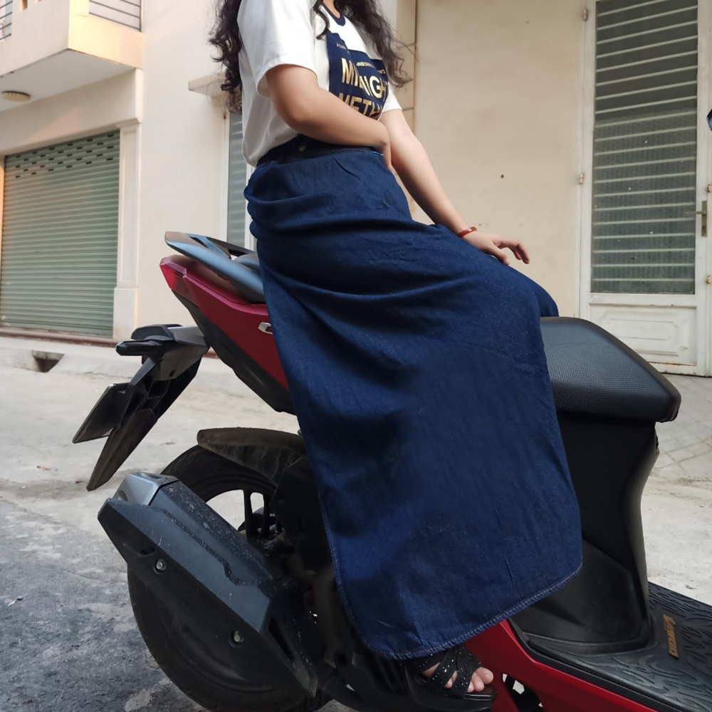 QUẦN VÁY CHỐNG NẮNG TÌNH YÊU - Váy chống nắng dạng quần Jean thêu Họa tiết Tình Yêu Lãng Mạn, Ý Nghĩa