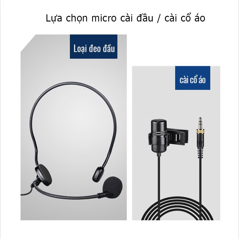 Tasktar X3PP - Micro Không Dây UHF Cho Giảng Dạy, Phát Biểu, Sân Khấu, Phạm Vi Hoạt Động 50m - Hàng Chính Hãng