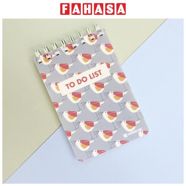 Sổ Lò Xo To Do List A6 - 200 Trang 80gsm - Hồng Hà 4203 - Màu Xám