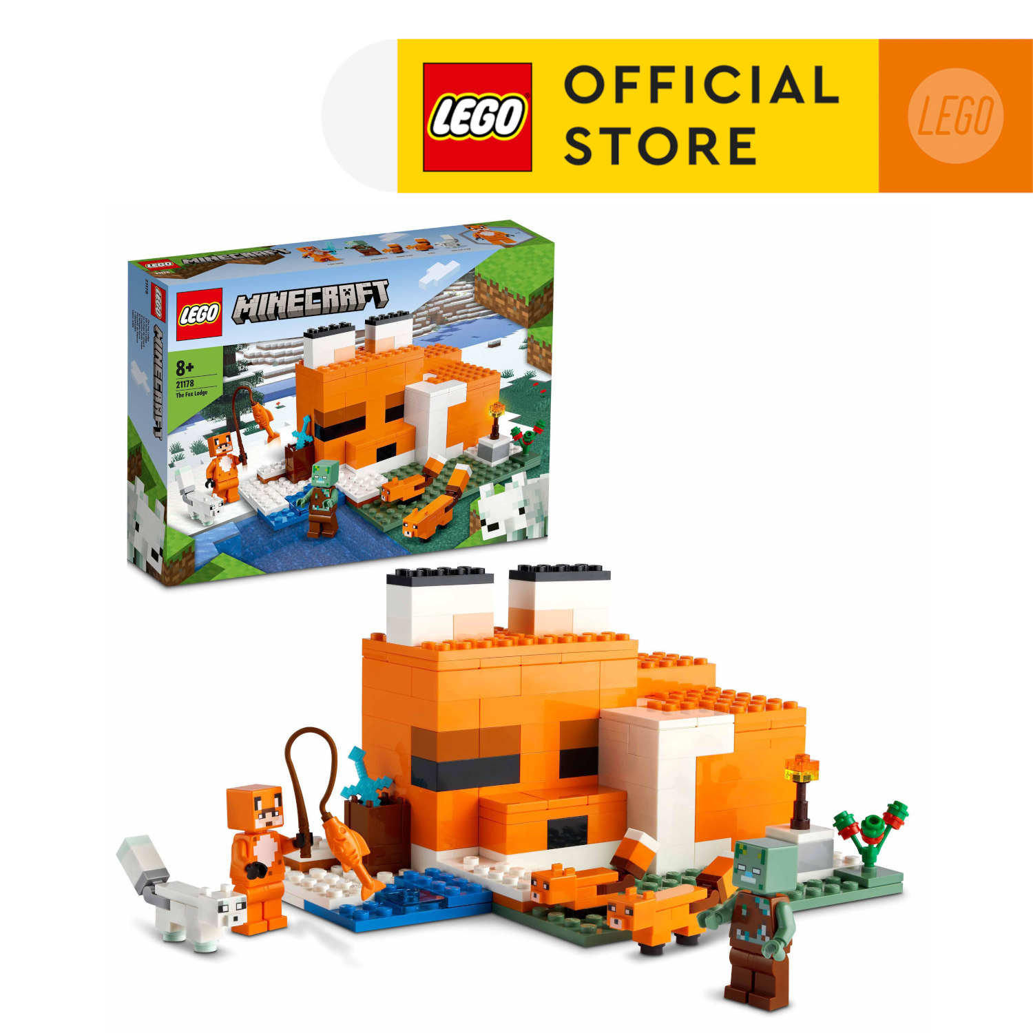 LEGO Minecraft 21178 Ngôi Nhà Cáo (193 chi tiết)