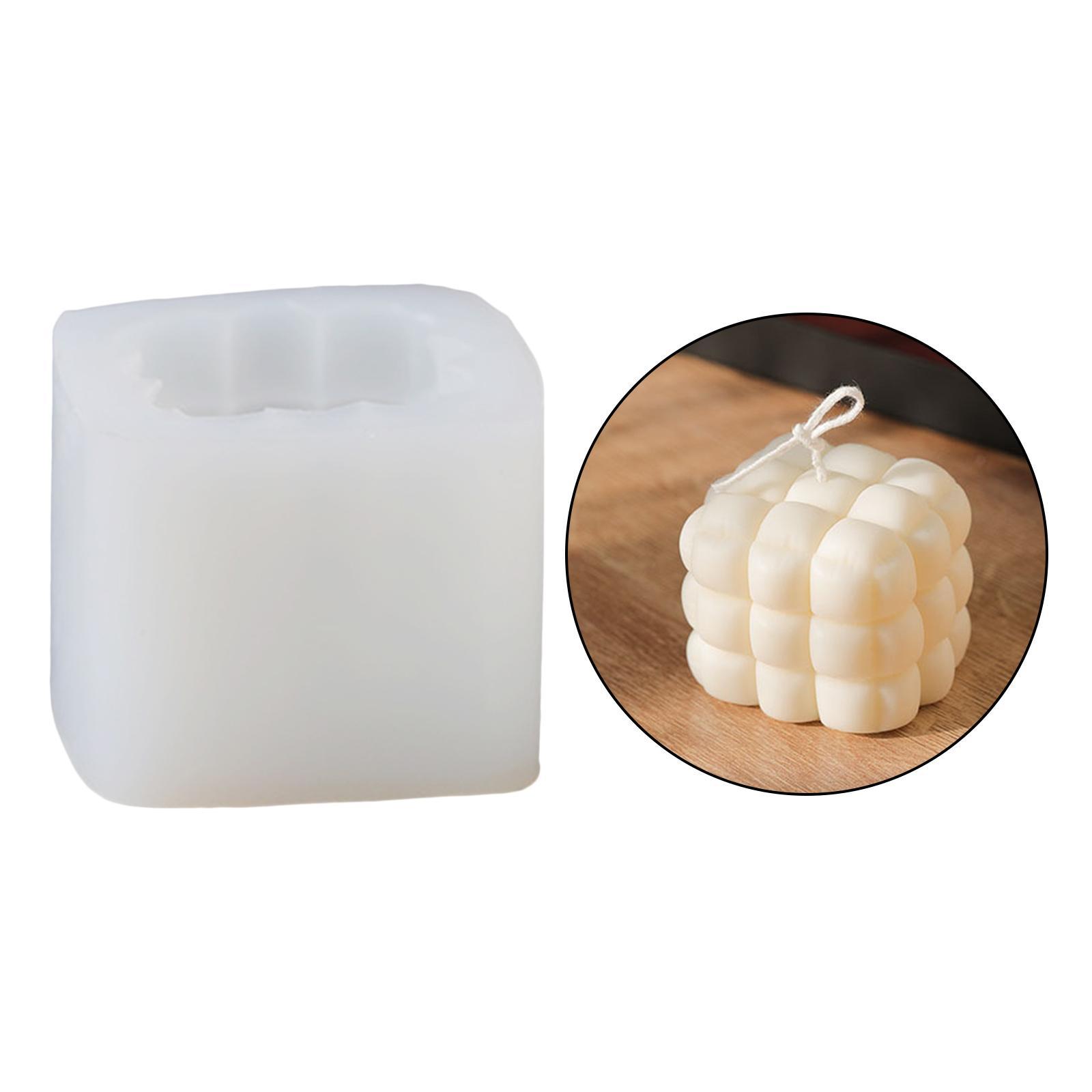 Silicone 3D Square Candle Mold Scented Candles DIY Crafts Soy Soap Aromatherapy Candles Handmade Candle Decor