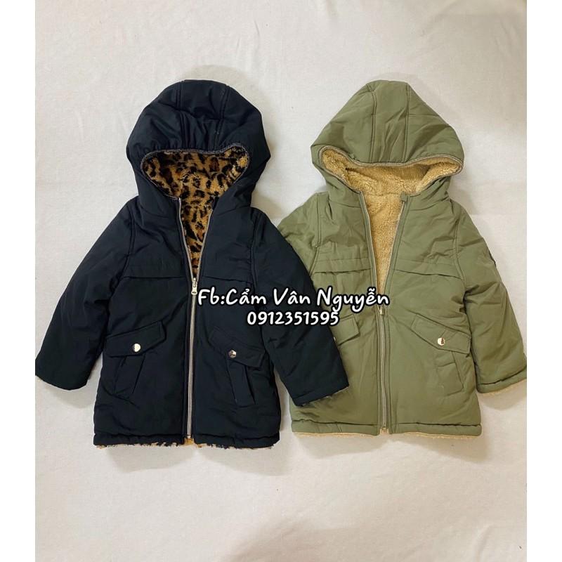 Xả lỗ Áo khoác parka lót lông Kiabi dư xịn