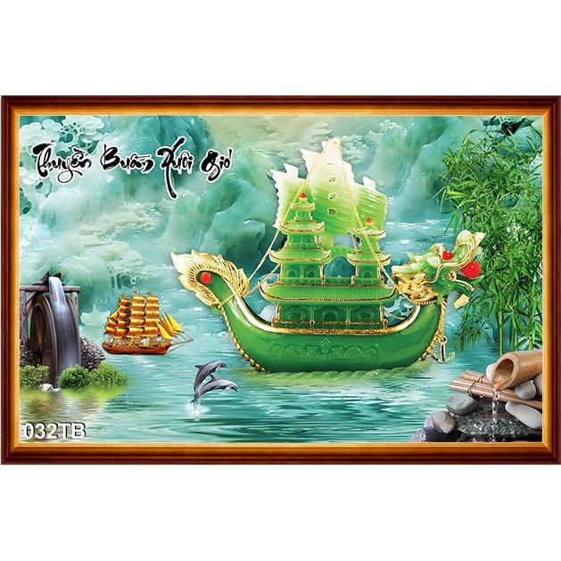 TRANH DÁN TƯỜNG THUẬN BUỒM XUÔI GIÓ - TRANH DÁN PHÒNG KHÁCH