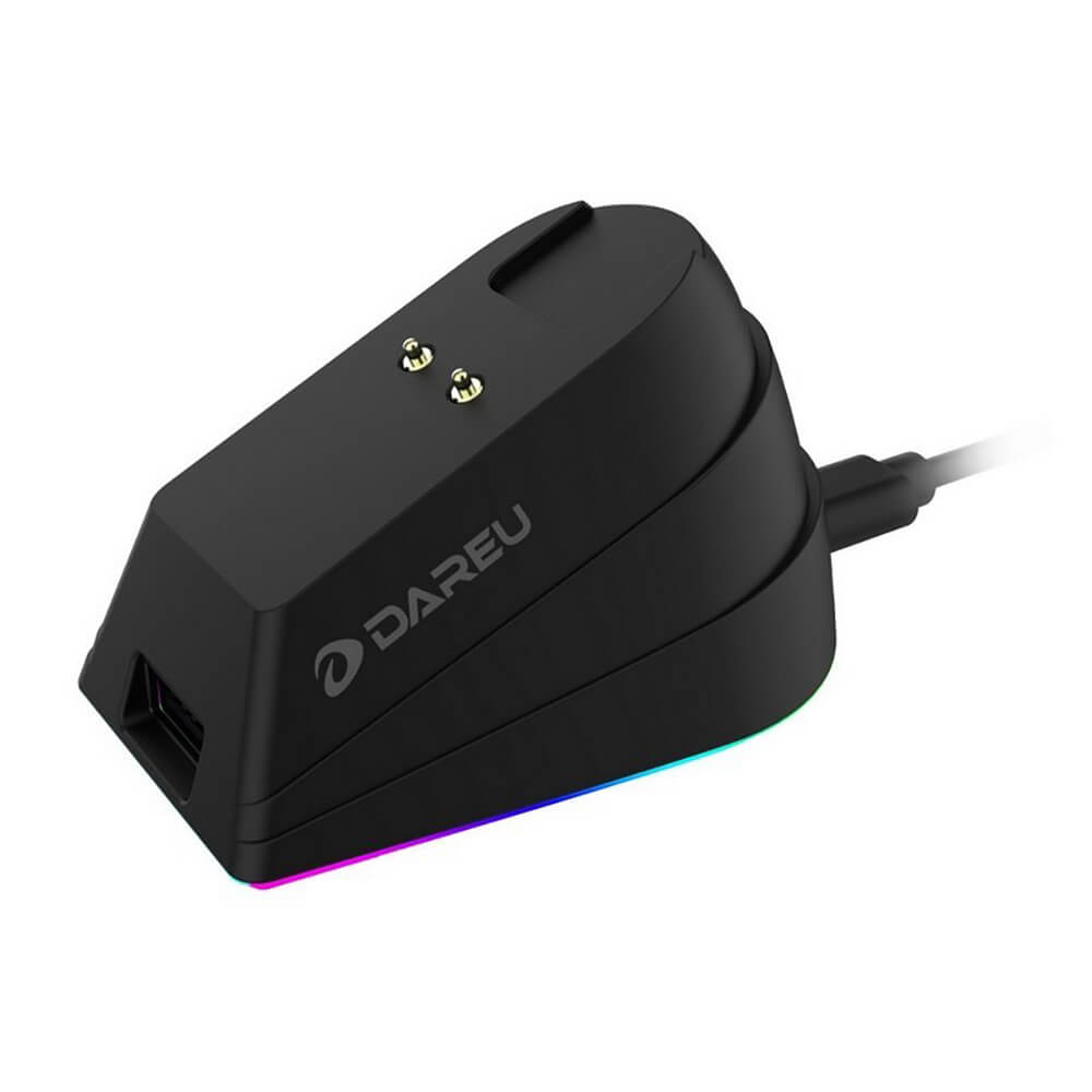 CHUỘT VI TÍNH DareU EM901X RGB Superlight Wireless Black Mouse_HÀNG CHÍNH HÃNG