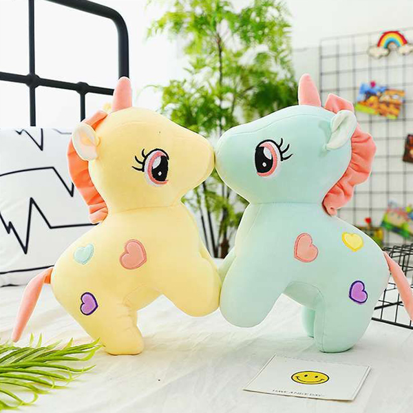 Gấu Bông Ngựa Pony (40 Cm) Gb18 (Màu Vàng)