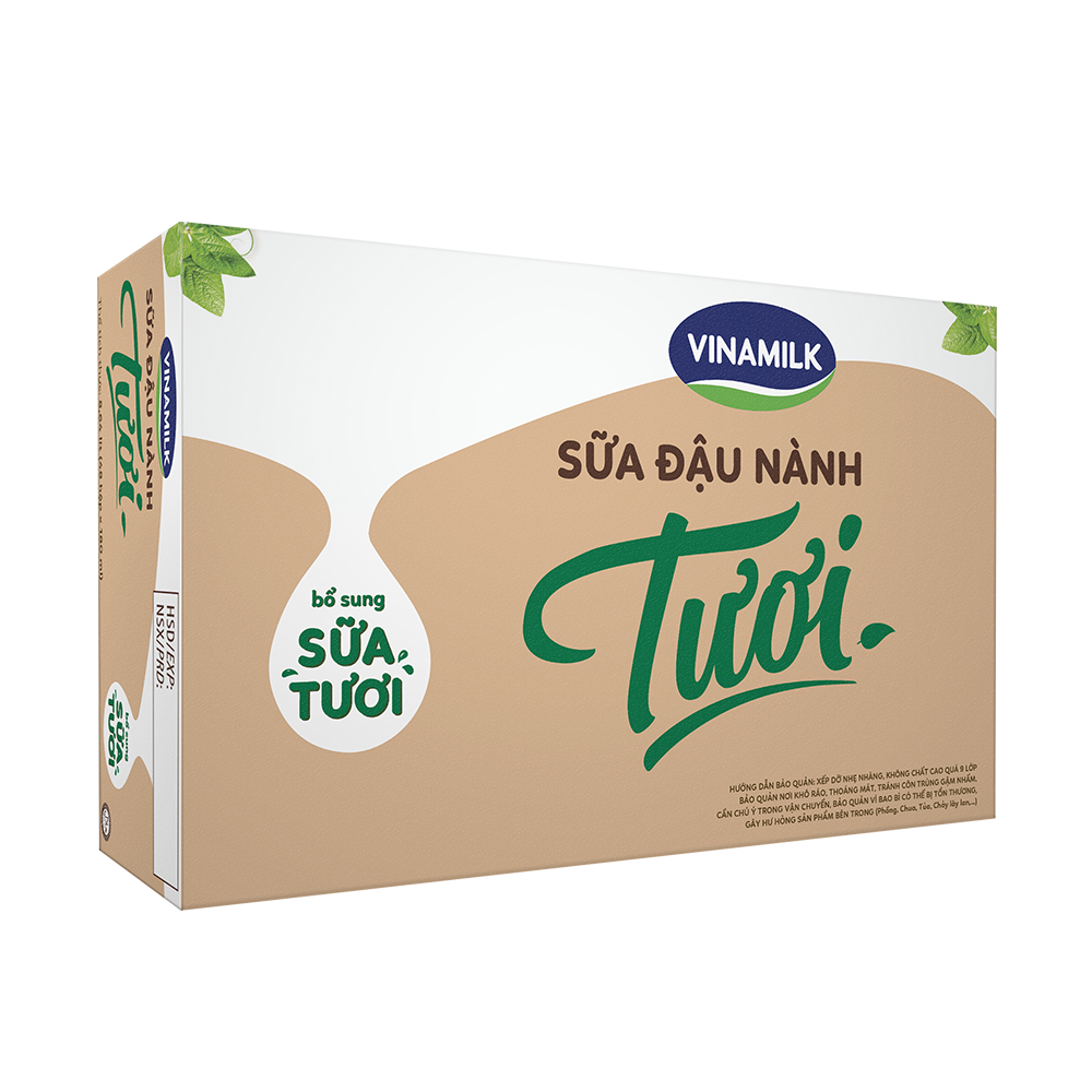 Thùng 48 Hộp Sữa đậu nành tươi Vinamilk 180ml